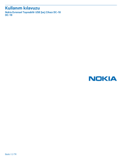 Nokia Evrensel Tașınabilir USB Șarj Cihazı DC-18