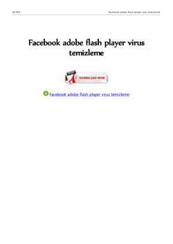 Facebook adobe flash player virus temizleme