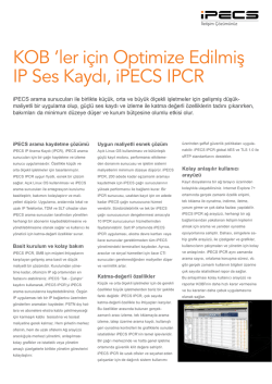 iPECS IPCR Teknik Özellikler