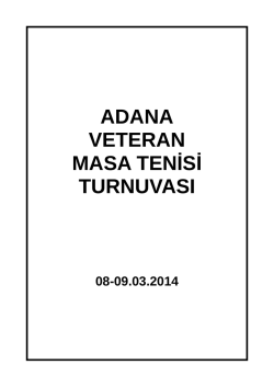 Adana Veteran Katılımcı Listesi