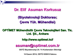 Dr. Asuman Korkusuz - Biotechnology