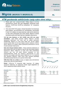 Migros - Ata Yatırım