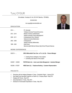 Download CV - Tunç Oygur