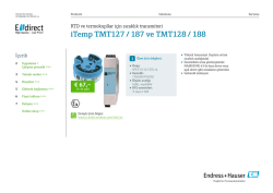 iTemp TMT127 / TMT187 ve TMT128 / TMT188 (PDF 2,37 - E