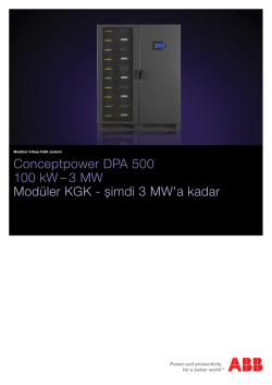 Conceptpower DPA 500 100 kW – 3 MW Modüler KGK - șimdi