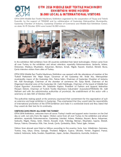 OTM 2014 - Textile Machinery Exhibition