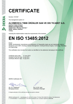 EN ISO 13485:2012