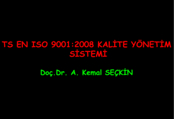 Doç.Dr. A. Kemal SEÇKİN - Bursa Teknik Üniversitesi