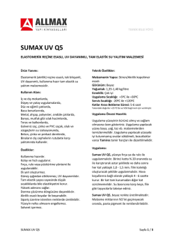 SUMAX UV Q5 - Allmax Yapı Kimyasalları