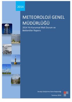 2014 başlangıç ödeneği - Meteoroloji Genel Müdürlüğü