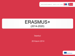 ERASMUS+ - Avrupa Birliği Bakanlığı