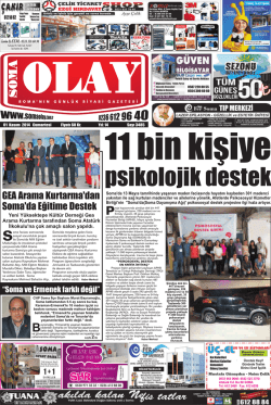 01 Kasım 2014 - Soma Olay Gazetesi