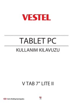 TABLET PC - Vestel Driver Web Sitesi