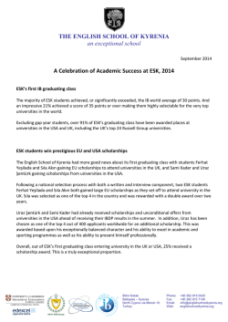 ESK Successes of the Last Academic Year