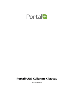 PortalPLUS Kullanım Kılavuzu - E-Fatura