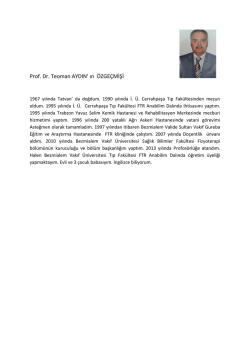 Prof.Dr.Teoman Aydın