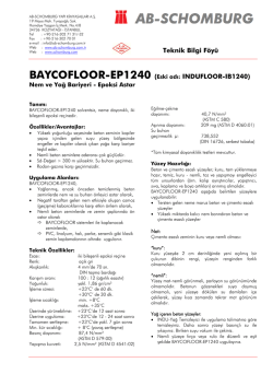 BAYCOFLOOR-EP1240 (Eski adı: INDUFLOOR - ab