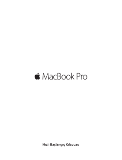 MacBook Pro Hızlı Başlangıç Kılavuzu