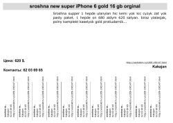 sroshna new super iPhone 6 gold 16 gb orginal