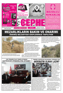 28.10.2014 Tarihli Cephe Gazetesi