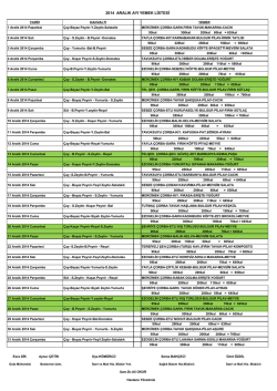 2014 aralık ayı yemek listesi