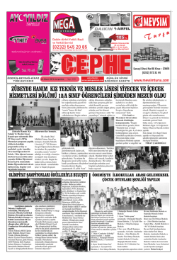 23.04.2014 Tarihli Cephe Gazetesi