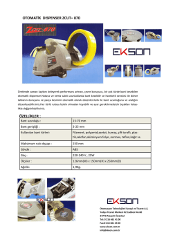 ZCUT-870 Broşürü - Ekson Otomasyon