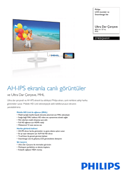 274E5QHAW/00 Philips LCD monitör ve SmartImage lite