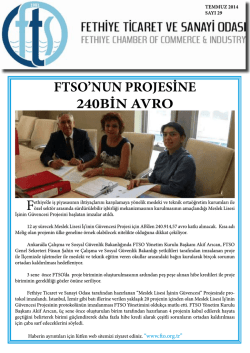 Sayı-29 - Fethiye Ticaret ve Sanayi Odası