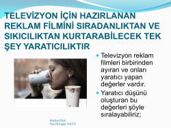 TV Reklamcılığı - Doç. Dr. Ergün Yolcu