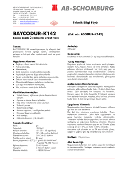 BAYCODUR-K142 (Eski adı: ASODUR-K142) - ab