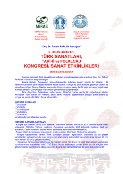 türk sanatları, kongresi/ sanat etkinlikleri
