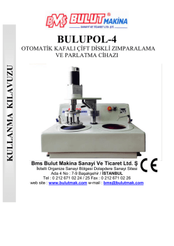 BULUPOL-4 - Bulut Makina Ltd.