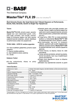 MasterTile® FLX 29 (Eski Adı Ultrafleks®) Özel Çimento Esaslı, Her