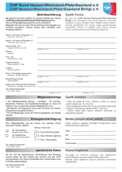 CHP Hessen Üyelik Formu 2014 juni