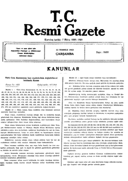 TC esmî Gazete - Resmi Gazete