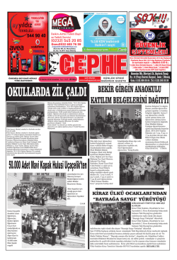 14.06.2014 Tarihli Cephe Gazetesi