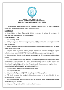 ilan formu - Bitlis Eren Üniversitesi