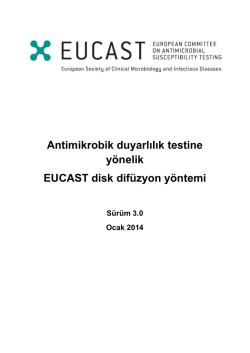 EUCAST Disk Difüzyon Testi El Kitabı