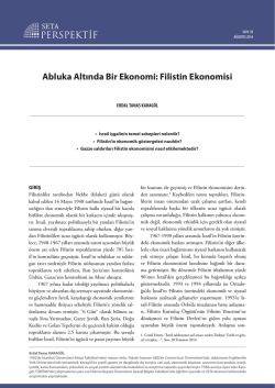 Abluka altında bir ekonomi Filistin ekonomisi[PDF]