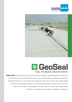 GeoSeal GCL, doğal sodyum bentonit