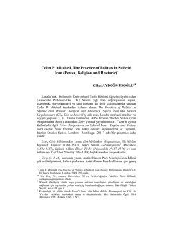 Colin P. Mitchell, The Practice of Politics in Safavid Iran