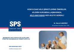 PDF İndirmek İçin Tıklayınız. - Marmara SPS Stratejik Planlama