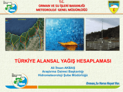 Türkiye Alansal Yağış Hesaplaması