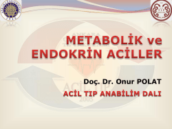 Metabolik ve Endokrin Aciller