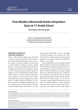 Post-Modern Ekonomik Darbe Girişimleri: Gezi ve 17 Aralık