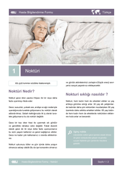 Noktüri - EAU Patient Information