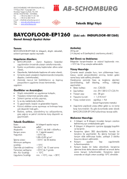 BAYCOFLOOR-EP1260 (Eski adı: INDUFLOOR - ab