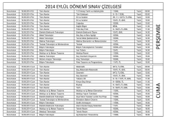 CUMA PERŞEMBE - Zonguldak Anadolu Teknik Lisesi ve EML