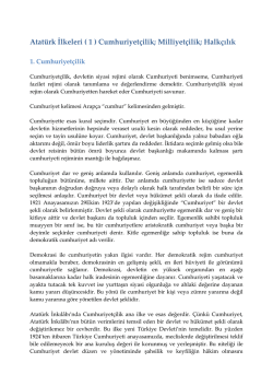 10. Atatürk İlkeleri